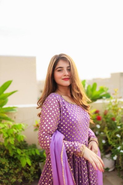 Most Trending Lavender Anarkali Gown For Women  Anarkali Kurtis 