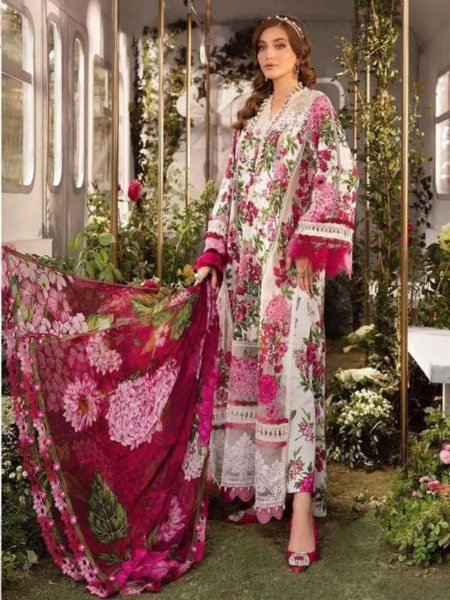 Mprints Collection Cotton Suit with Embroidery & Dupatta at Wholesale Rates Salwar Kameez