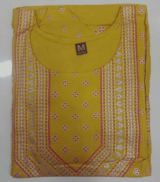 Multi Color Heavy Reyon Kurti  Printed Kurtis