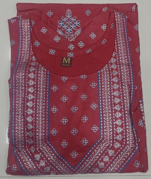 Multi Color Heavy Reyon Kurti  Printed Kurtis