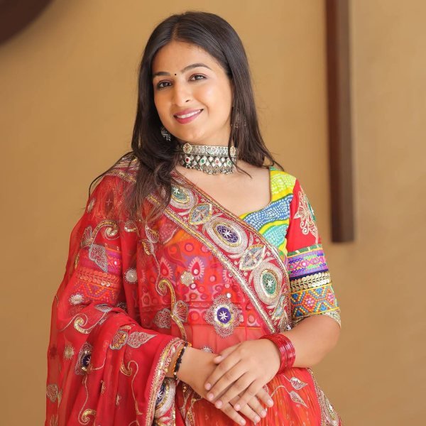 Multicolor Muslin Cotton Lehenga Choli Navratri 2025 Festival Edition Navratri Lehnega Choli