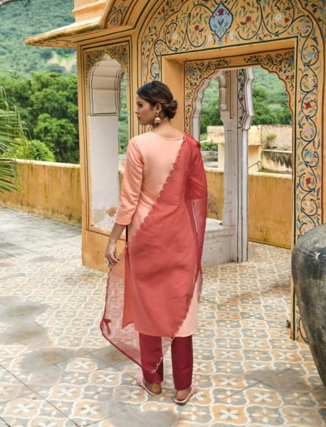 Muslin Cotton Kurti Pant Set Collection With Sequence   Embroidery Work  Ready To Wear Collection