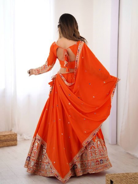Natural Crepe Silk Designer Lehenga Choli Wedding Wear with Heavy Embroidery Work India Supplier Designer Lehenga Choli