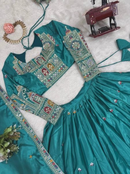 Natural Crepe Silk Designer Lehenga Choli with Thread  Sequins  Coding Dori Work Semi Stitched Wedding Wear Designer Lehenga Choli
