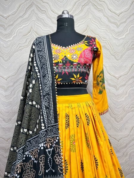 Navratri Collection Lahenga Choli With Dupatta Navratri Lehnega Choli