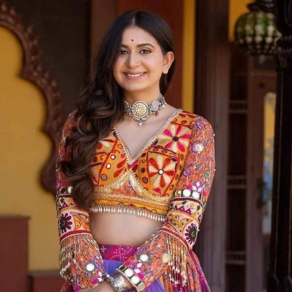 Navratri Special Butter Silk Printed Mirror Work Lehenga Choli Navratri Lehnega Choli