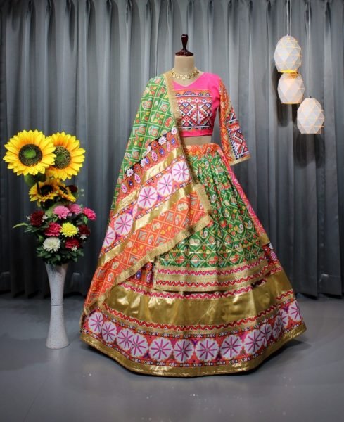 Navratri Special Collection Silk Lehenga Choli  Navratri Lehnega Choli