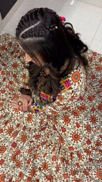 Garba Ready Cotton Mirror Lehenga with Kachchi Shrug Navratri Special Navratri Lehnega Choli