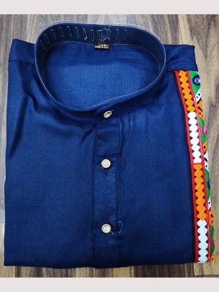 Navratri Special Cotton With Embroidery Mens Kurta Pajama  Kurta Pajama Wholesale