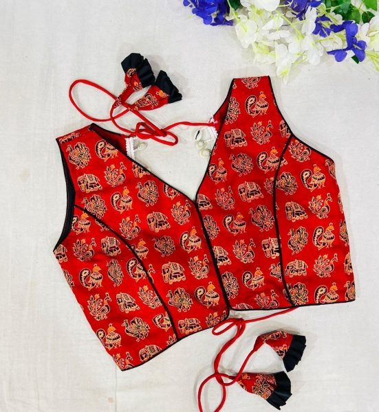 Navratri Special Fancy Cotton Blouse With  Beautiful Latkans  Blouse Collection