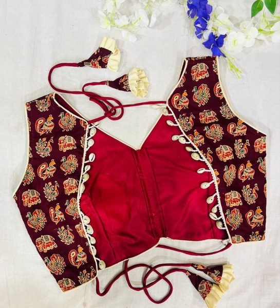 Navratri Special Fancy Cotton Blouse With  Beautiful Latkans  Blouse Collection