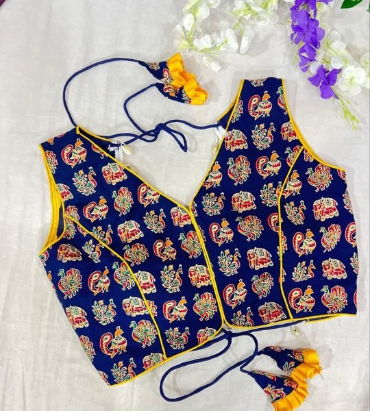 Navratri Special Fancy Cotton Blouse With  Beautiful Latkans  Blouse Collection