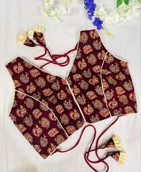 Navratri Special Fancy Cotton Blouse With  Beautiful Latkans  Blouse Collection