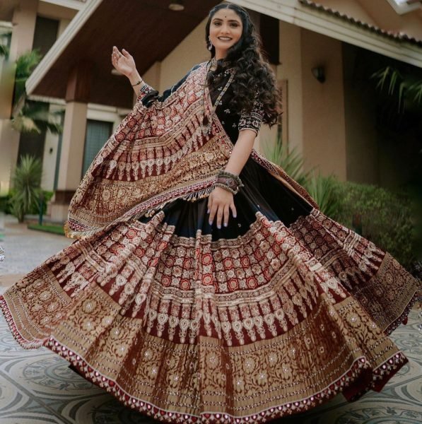 Navratri Special Muslin Cotton Printed Lehenga Choli Navratri Lehnega Choli