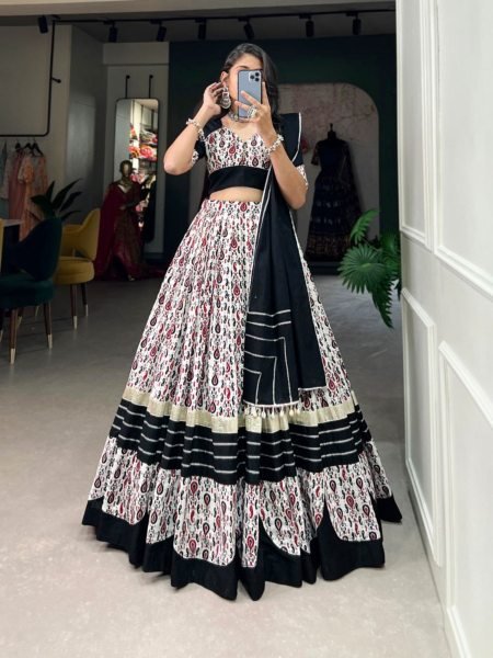 Navratri Special Pure Cotton Printed Lehenga Choli  Navratri Lehnega Choli