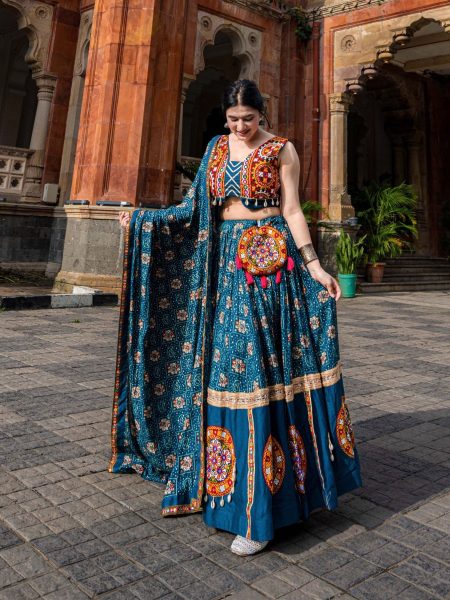 Navratri Special Pure Rayon Fully Stitched Lehenga Choli   Lehenga