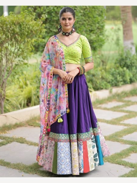 Navratri Special Pure Rayon Lehenga Choli  Navratri Lehnega Choli