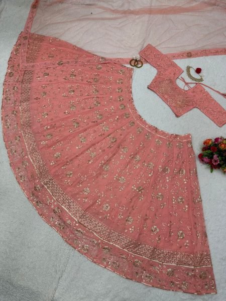 New Arrival Fox Georgette And Embroidery Work Lehenga Choli Designer Lehenga Choli