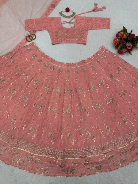 New Arrival Fox Georgette And Embroidery Work Lehenga Choli Designer Lehenga Choli