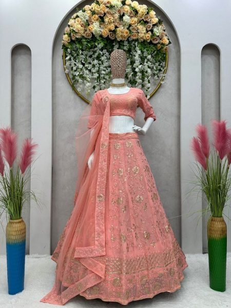 New Arrival Fox Georgette And Embroidery Work Lehenga Choli Designer Lehenga Choli