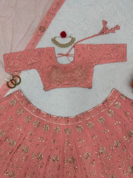 New Arrival Fox Georgette And Embroidery Work Lehenga Choli Designer Lehenga Choli