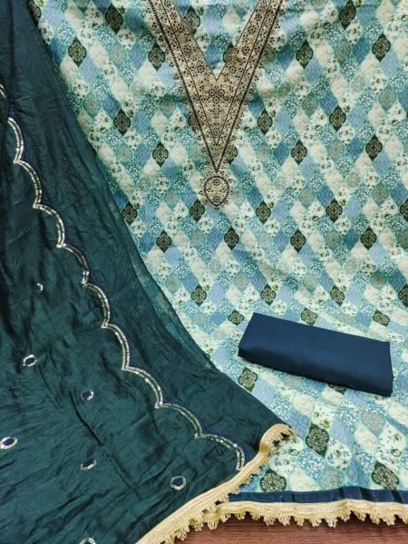 New Arrival Of Digital Print Cotton Dress Material For Women Cotton Dress Material