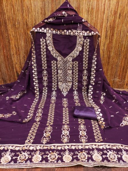 New Arrival Of Georgette Dress Material For Women  Punjabi Dress Materials Wholesale