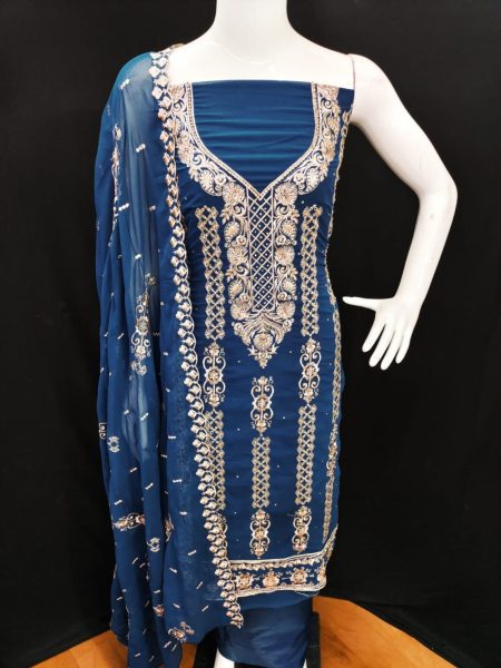 New Arrival Of Georgette Dress Material For Women  Punjabi Dress Materials Wholesale