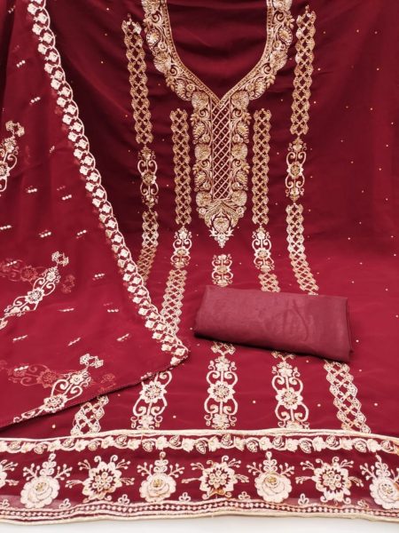 New Arrival Of Georgette Dress Material For Women  Punjabi Dress Materials Wholesale