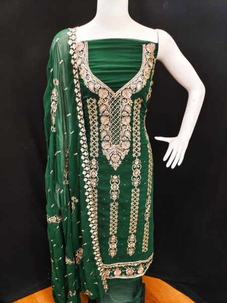 New Arrival Of Georgette Dress Material For Women  Punjabi Dress Materials Wholesale