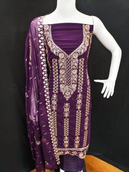 New Arrival Of Georgette Dress Material For Women  Punjabi Dress Materials Wholesale