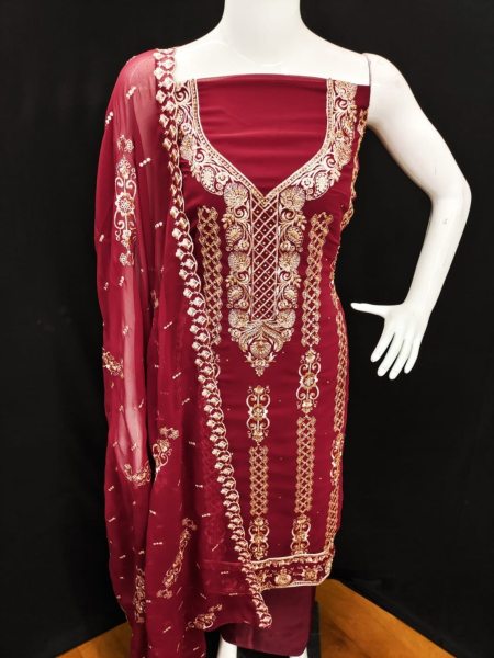 New Arrival Of Georgette Dress Material For Women  Punjabi Dress Materials Wholesale