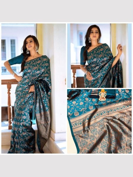 New Arrival Soft Lichi Silk Saree  Banarasi Saree Wholesale