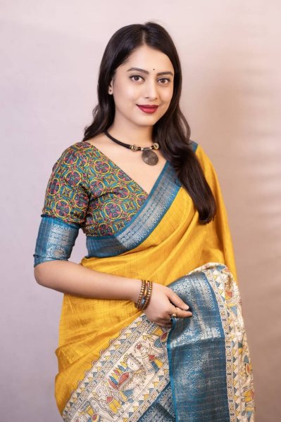 New Arrivals  Lightweight Mangalagiri Dola Sarees with Weaving checks  zari borders  and rich Kalamkari pallu South Indian Saree 