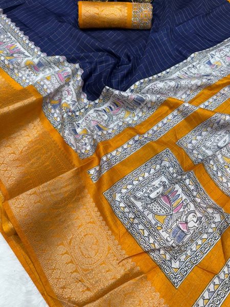 New Arrivals  Lightweight Mangalagiri Dola Sarees with Weaving checks  zari borders  and rich Kalamkari pallu South Indian Saree 