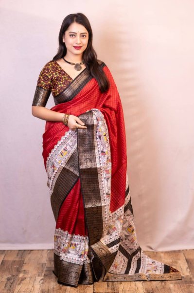 New Arrivals  Lightweight Mangalagiri Dola Sarees with Weaving checks  zari borders  and rich Kalamkari pallu South Indian Saree 