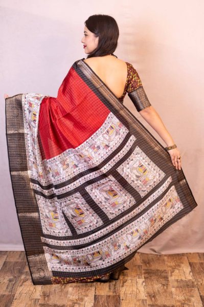 New Arrivals  Lightweight Mangalagiri Dola Sarees with Weaving checks  zari borders  and rich Kalamkari pallu South Indian Saree 