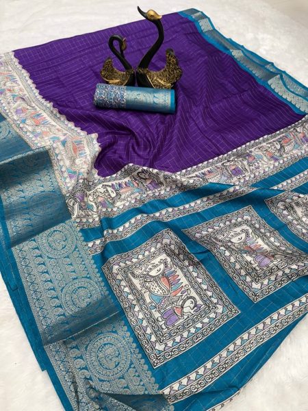 New Arrivals  Lightweight Mangalagiri Dola Sarees with Weaving checks  zari borders  and rich Kalamkari pallu South Indian Saree 