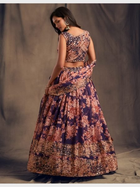 New Arrivals Organza Lehenga Choli With Sequence Work  Designer Lehenga Choli