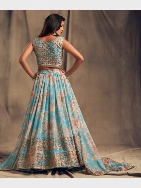 New Arrivals Organza Lehenga Choli With Sequence Work  Designer Lehenga Choli
