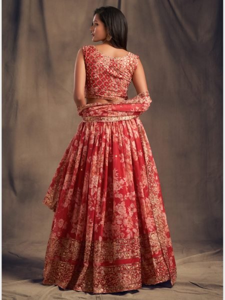 New Arrivals Organza Lehenga Choli With Sequence Work  Designer Lehenga Choli