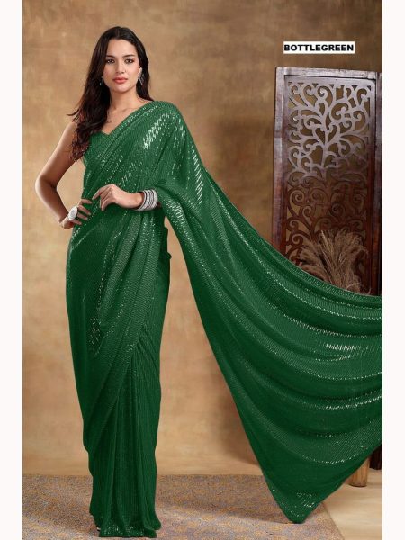 New BlockBuster Bollywood Georgette Saree Collection  Georgette Sarees Wholesale