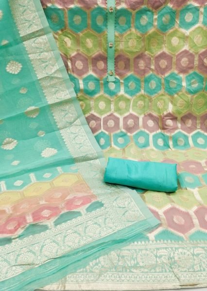 New Chanderi Dress Material Collection  Color Set Matching Dress Material Wholesale