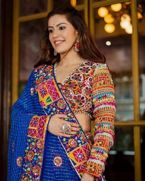 New Collection Mirror Work Navratri Lehenga Choli Navratri Lehnega Choli