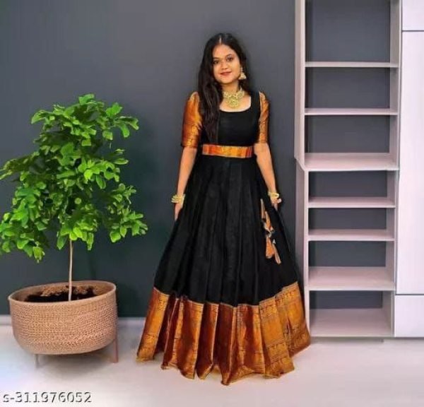New Collection of South Indian Narayanpat Gowan Plus Size Kurti / Gown