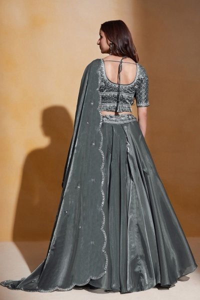 New Collection Organza Embroidery Work Lehenga Choli  Designer Lehenga Choli
