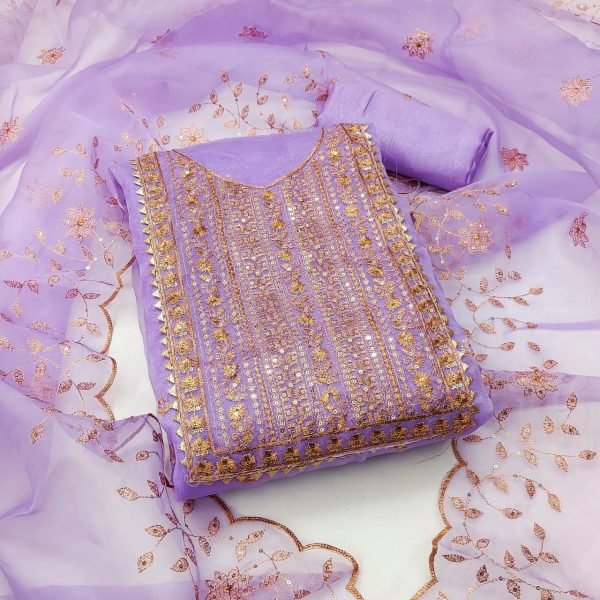New Collection Organza Silk With Multi Work Dress Material Punjabi Dress Materials Wholesale