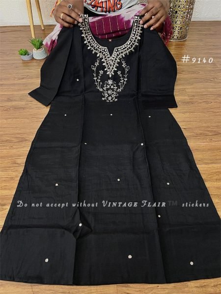 New Collection Plus Size Designer Roman Silk Kurti Set with Handcrafted Appliqu     Digital Banarsi Dupatta Plus Size Kurti / Gown