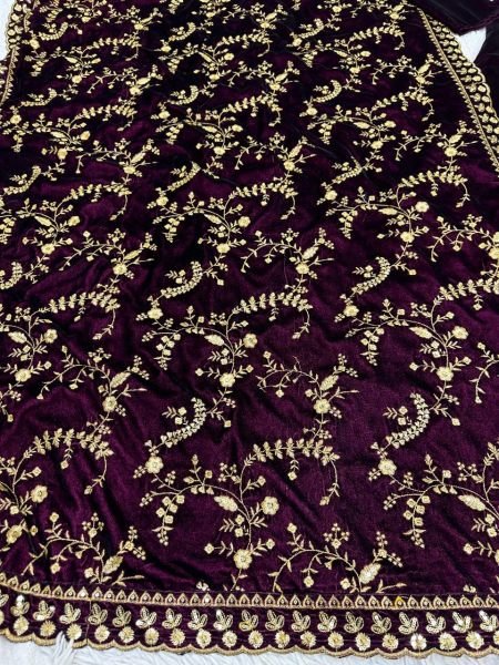 New Collection Velvet Gown With Dupatta  Ready To Wear Collection