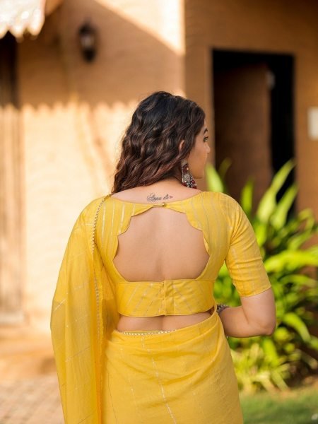 New colletion Viscose Chanderi Sequence Work Saree  Designer Wedding Sarees Wholesale